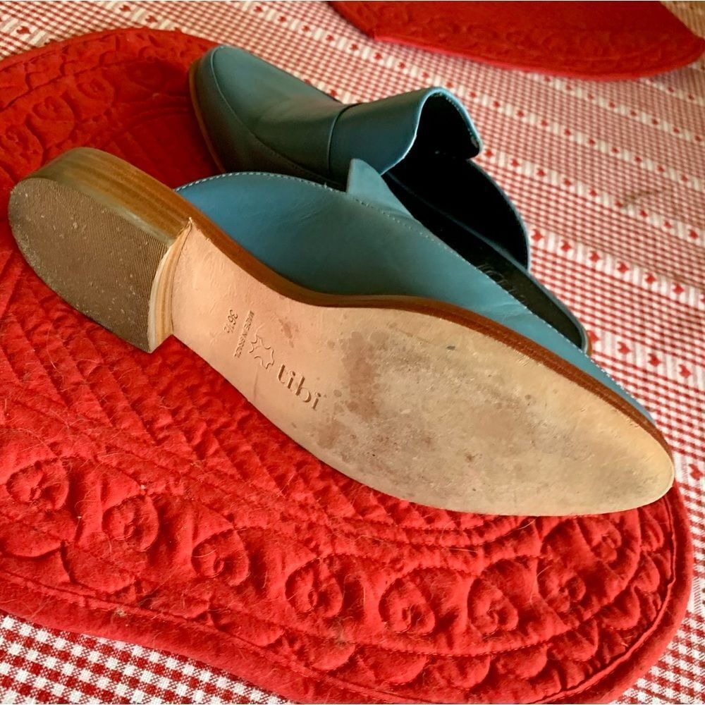 Tibi blue leather mules - Picture 7 of 7